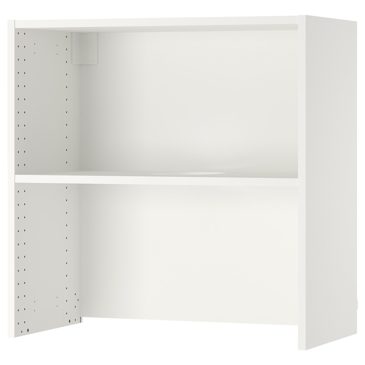 SEKTION Wall cb f extractor hood w shelf - white 76x38x76 cm (30x14 3/4x30 ")