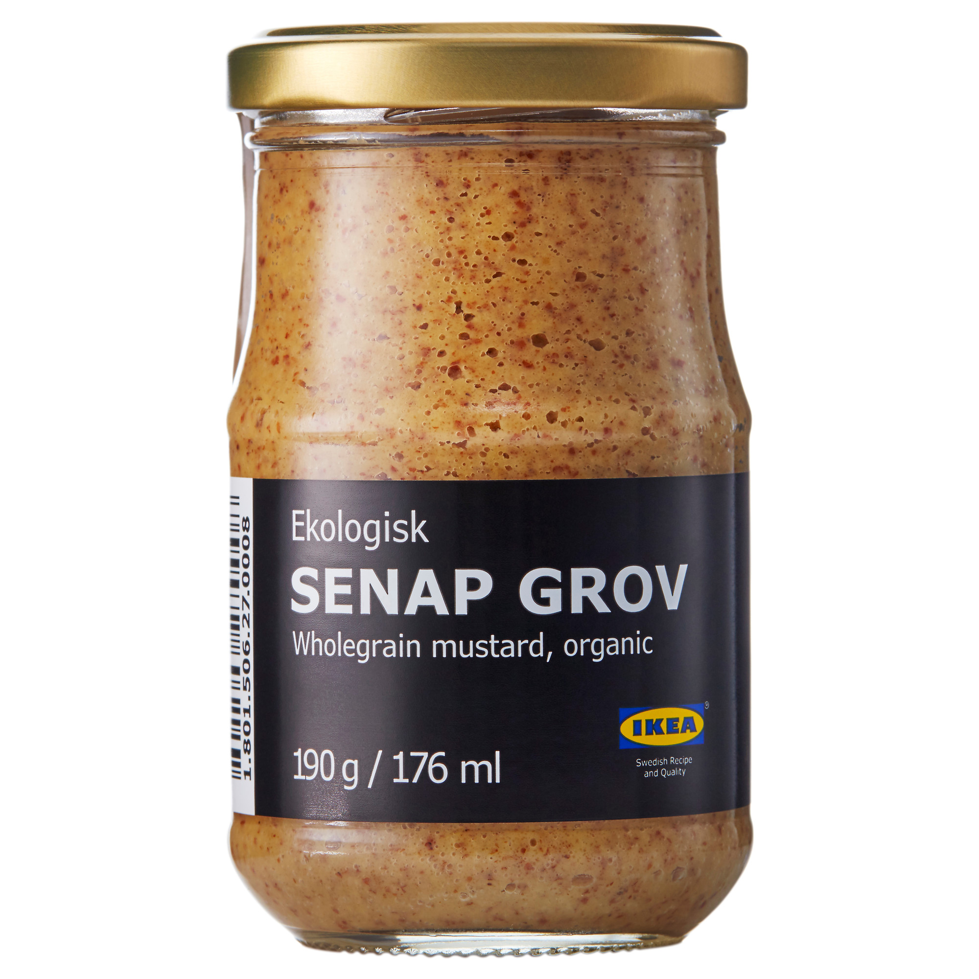 SENAP GROV Wholegrain mustard, organic IKEA