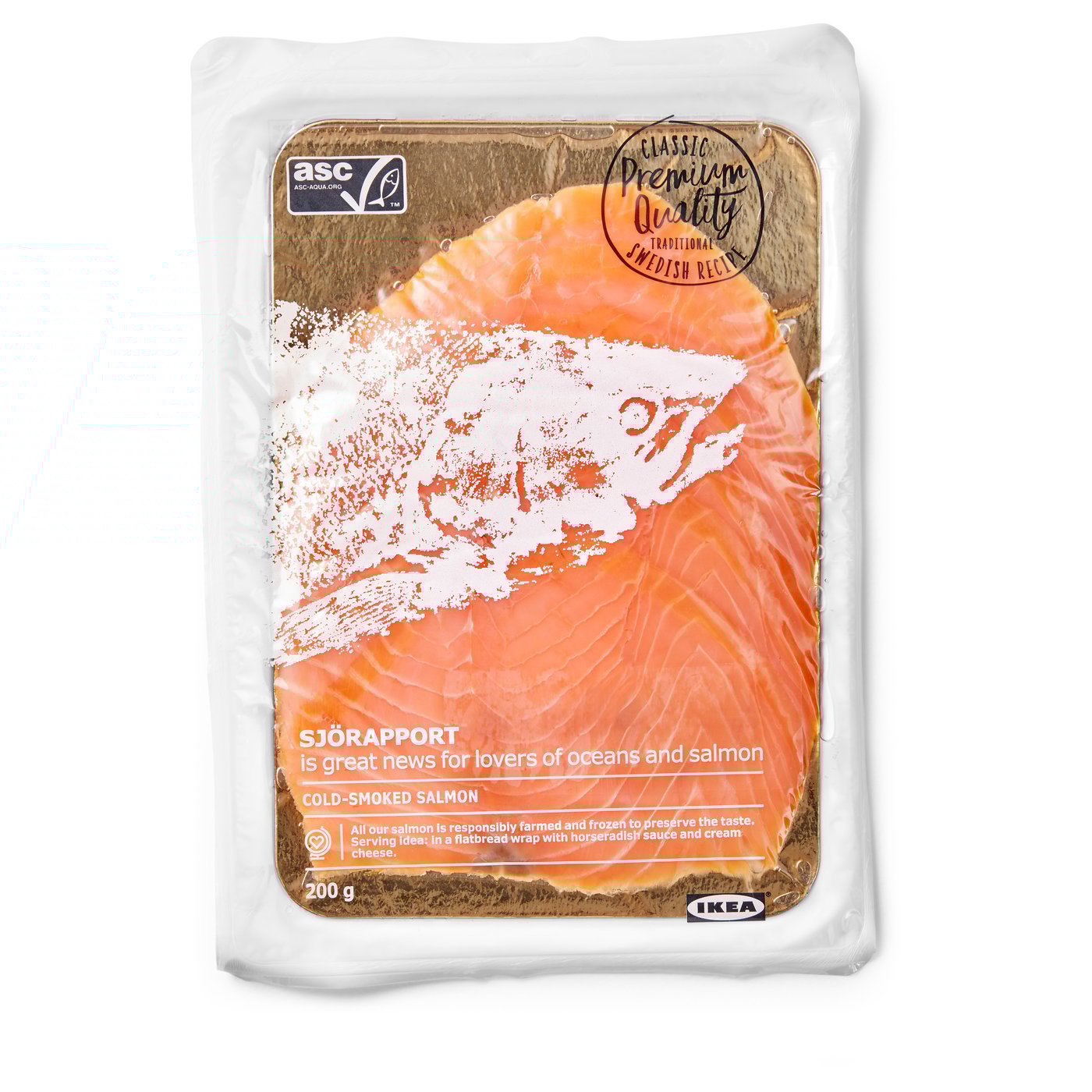 SJÖRAPPORT Cold smoked salmon ASC certified/frozen IKEA