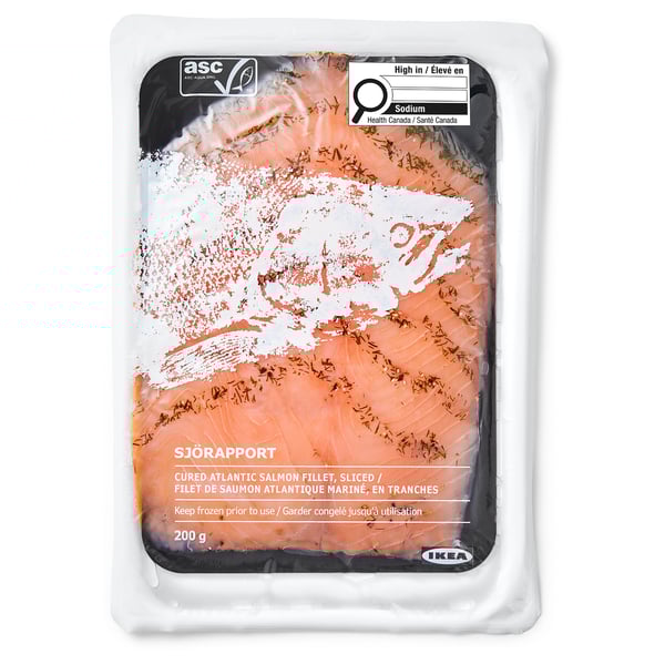 SJÖRAPPORT Cured salmon, ASC certified frozen, 7 oz
