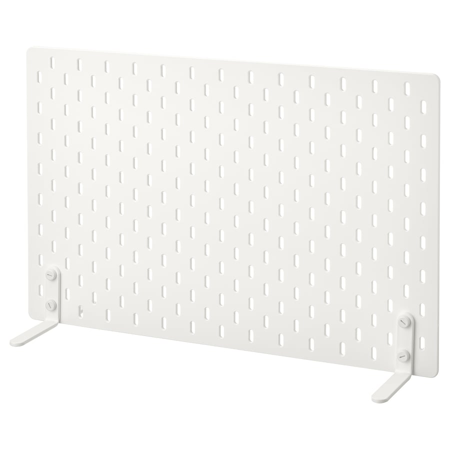 SKÅDIS freestanding peg board, white, 56x37 cm (22x14 ½") IKEA CA