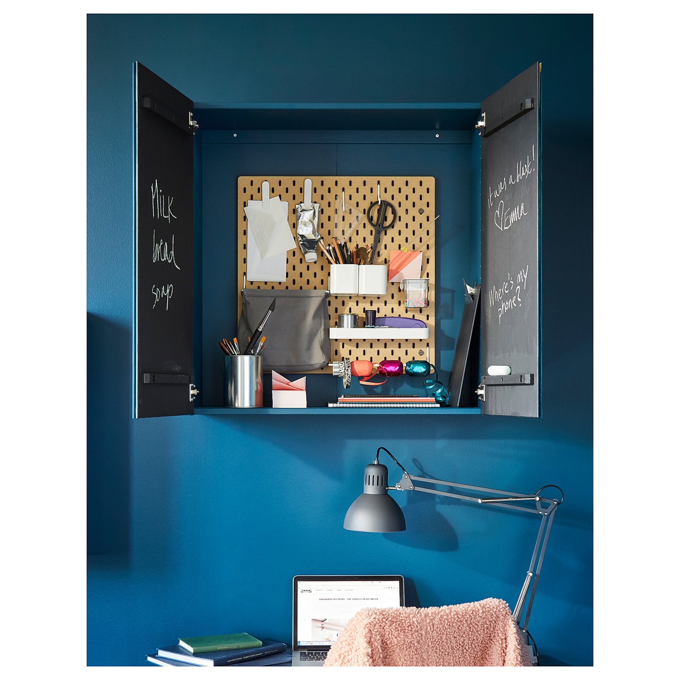 SKÅDIS Pegboard, wood, 22x22" (56x56 cm) IKEA