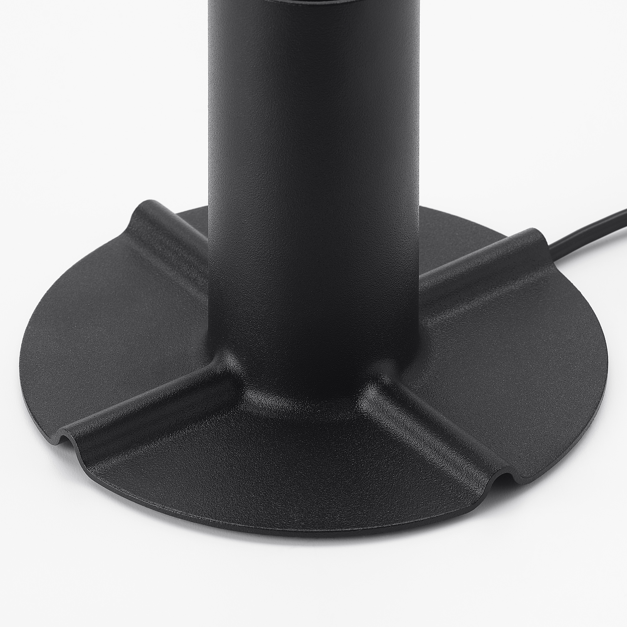 SKALLRAN Table lamp base, dark gray/metal IKEA