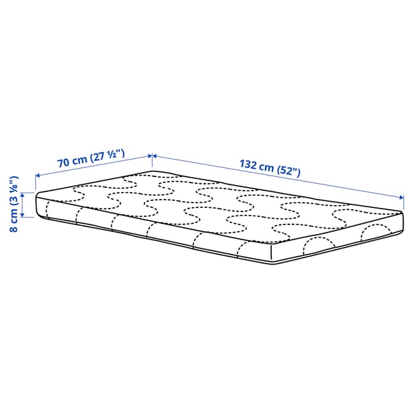 SKÖNAST Foam mattress for crib, 27 1/2x52 "