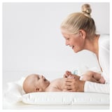 SKÖTSAM Babycare mat, white, 21x31x1 "