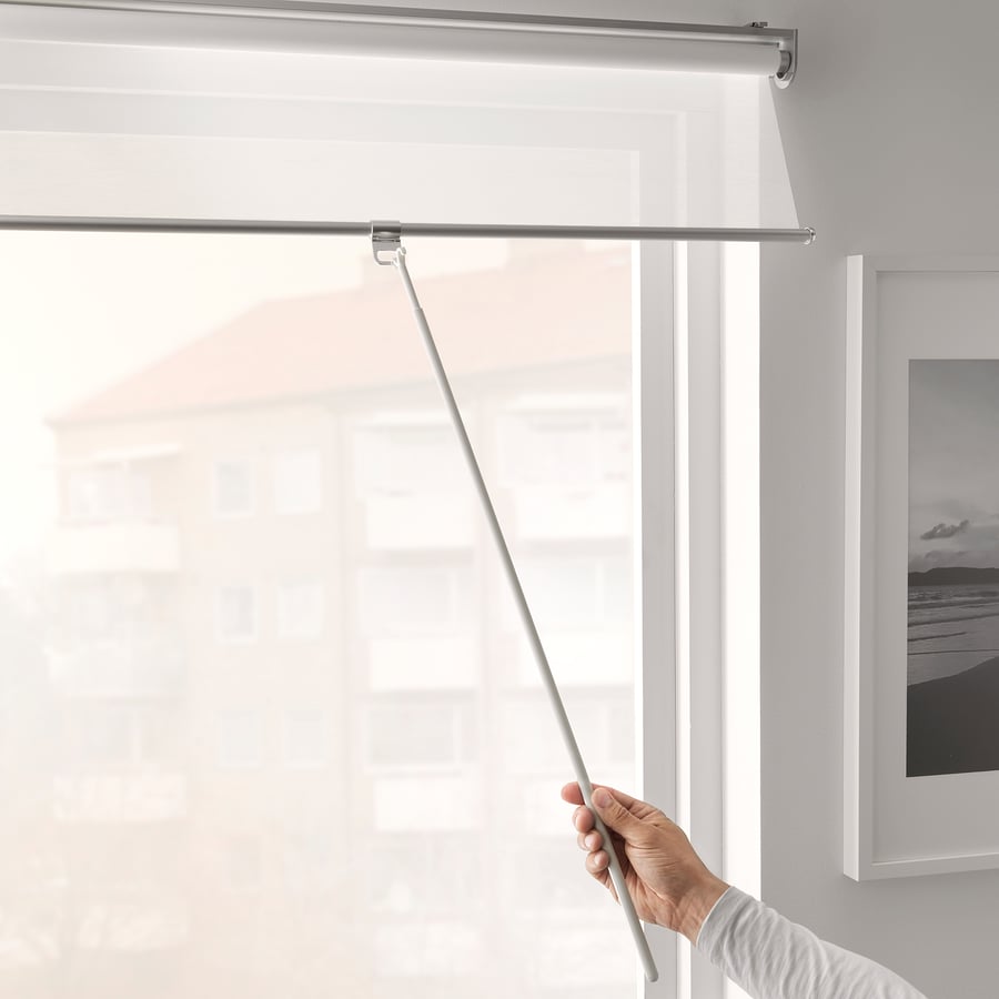 SKOGSKLÖVER roller blind, white, 122.0x195 cm (48x76 ¾") - IKEA CA