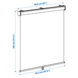 SKOGSKLÖVER Roller blind, white, 27x76 ¾ "