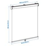 SKOGSKLÖVER Roller blind, white, 34x76 ¾ "