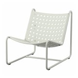 SKOGSÖN Chair, light gray outdoor