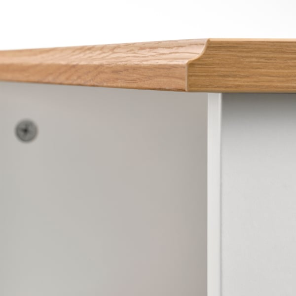 SKRUVBY Coffee table, white, 23 5/8x23 5/8 "