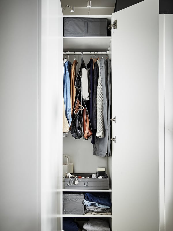 SKUBB Box with compartments, dark gray, 17 ¼x13 ½x4 ¼ "