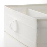 SKUBB Box with compartments, white, 17 ¼x13 ½x4 ¼ "