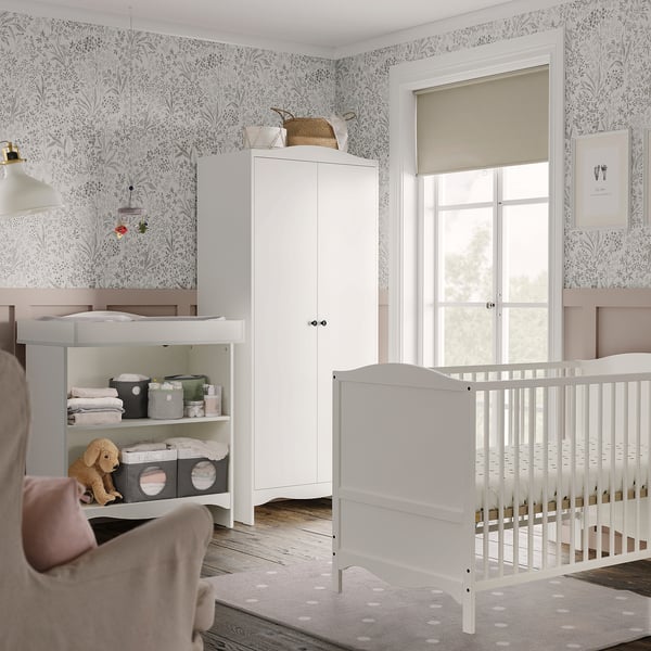 SMÅGÖRA 3piece baby furniture set, white, 70x132 cm (271/2x52") IKEA CA