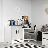 SMÅSTAD / UPPFÖRA Cabinet, white gray/with 1 shelf, 23 5/8x25 5/8x29 7/8 "