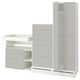 SMÅSTAD / UPPFÖRA Storage combination, white gray/with changing table, 82 5/8x31 1/2x77 1/8 "