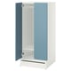 SMÅSTAD / UPPFÖRA Wardrobe, white/blue, 23 5/8x25 5/8x53 1/2 "