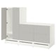 SMÅSTAD / UPPFÖRA Wardrobe, white gray/with 2 chest of drawers, 70 7/8x25 5/8x53 1/2 "