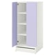 Option: SMÅSTAD / UPPFÖRA Wardrobe, white lilac/with 3 shelves, 23 5/8x25 5/8x53 1/2 "