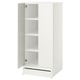 SMÅSTAD / UPPFÖRA Wardrobe, white white/with 3 shelves, 23 5/8x25 5/8x53 1/2 "