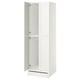 SMÅSTAD / UPPFÖRA Wardrobe, white with frame/with 2 clothes rails, 23 5/8x25 5/8x77 1/8 "