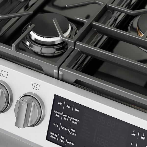 SNESSLINGE Range with gas cooktop, Stainless steel, 30 "