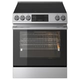 SNESSLINGE Range with glass ceramic cooktop, Stainless steel, 30 "