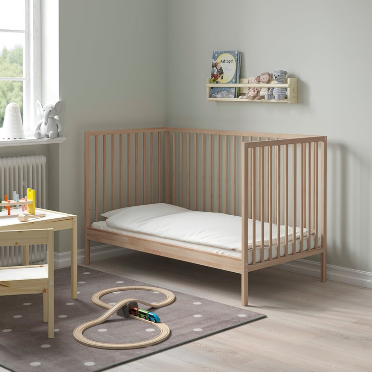 SNIGLAR crib, beech, 70x132 cm (271/2x52") IKEA CA