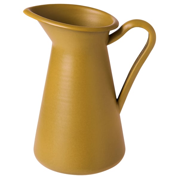 SOCKERÄRT Vase/jug, yellow, 16 cm (6 ¼") IKEA CA