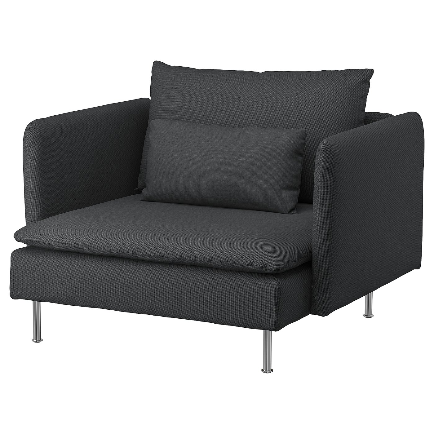 SÖDERHAMN armchair, Fridtuna dark gray - IKEA CA