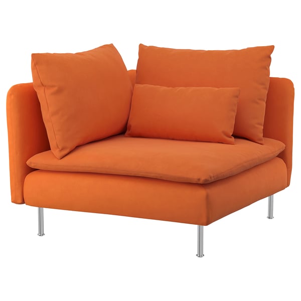 SÖDERHAMN Corner section cover - Samsta orange - IKEA