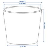 SOJABÖNA Plant pot, white, 4 ¼ "