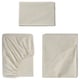 SOLFIBBLA Sheet set, white beige/stripe, Twin