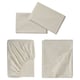SOLFIBBLA Sheet set, white beige/stripe, Full/Double