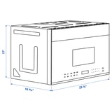 SOLNEBO Over the range microwave, Stainless steel, 24 "