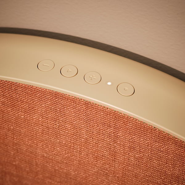 SOLSKYDD Bluetooth speaker, beige, 18 "