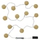SOLVINDEN LED string light with 12 lights, battery operated/beige