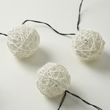 SOLVINDEN LED string light with 12 lights, battery operated/white