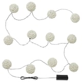 SOLVINDEN LED string light with 12 lights, battery operated/white