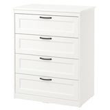 SONGESAND 4-drawer chest, white, 32 1/4x40 1/2 "