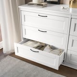 SONGESAND 6-drawer dresser, white, 63 3/8x32 1/4 "