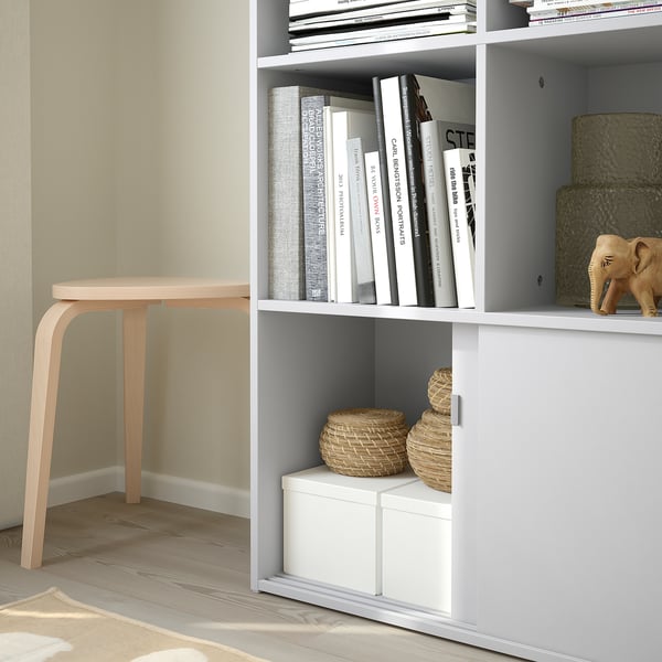 SPIKSMED Open shelf unit, light gray, 30 3/8x38x12 5/8 "