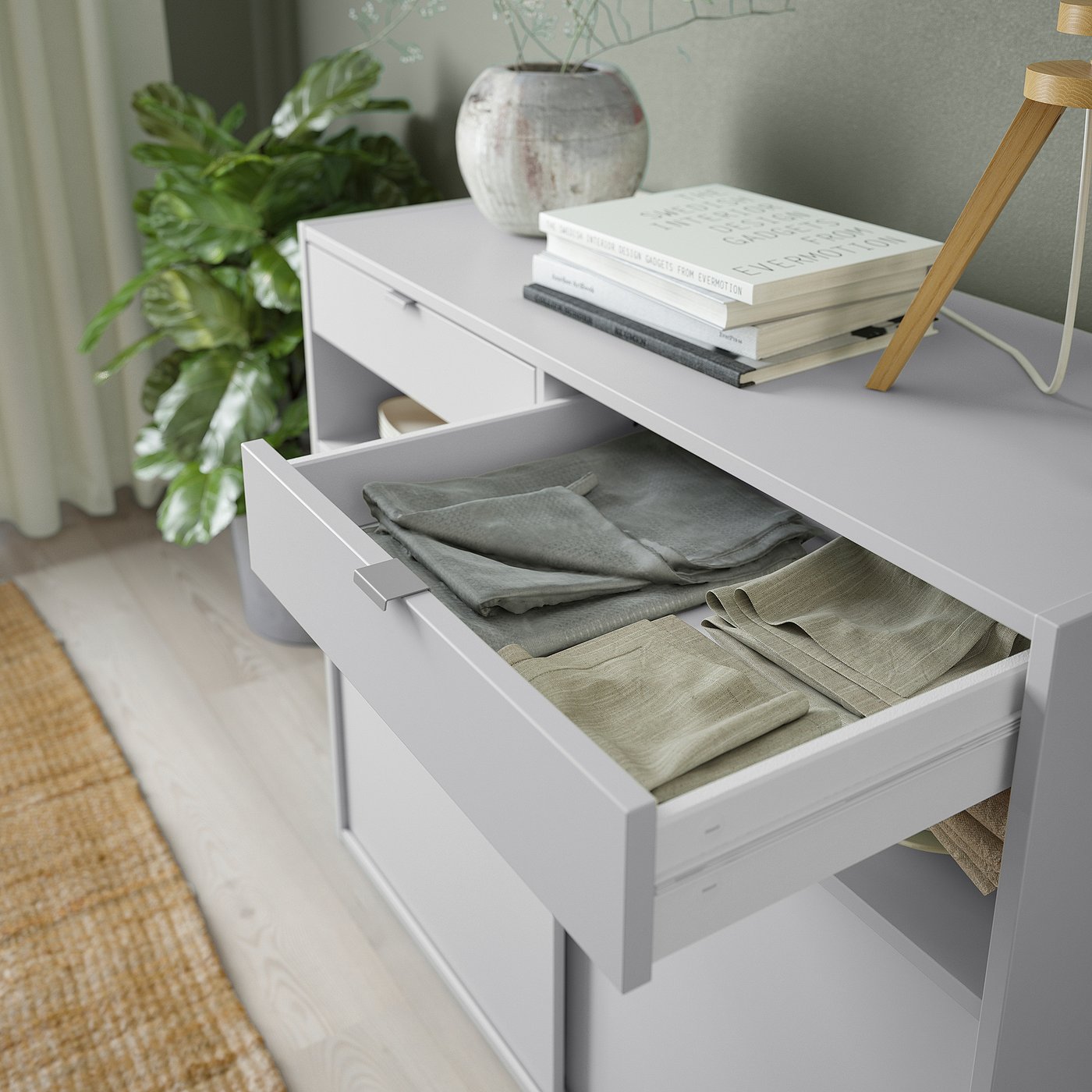 SPIKSMED sideboard, light gray, 97x40x79 cm (381/4x153/4x311/4