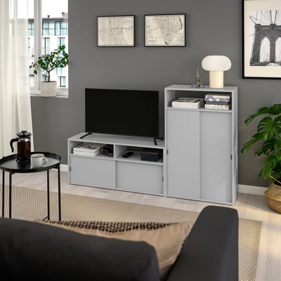 SPIKSMED TV storage combination, 61 3/4x12 5/8x38 1/4 "