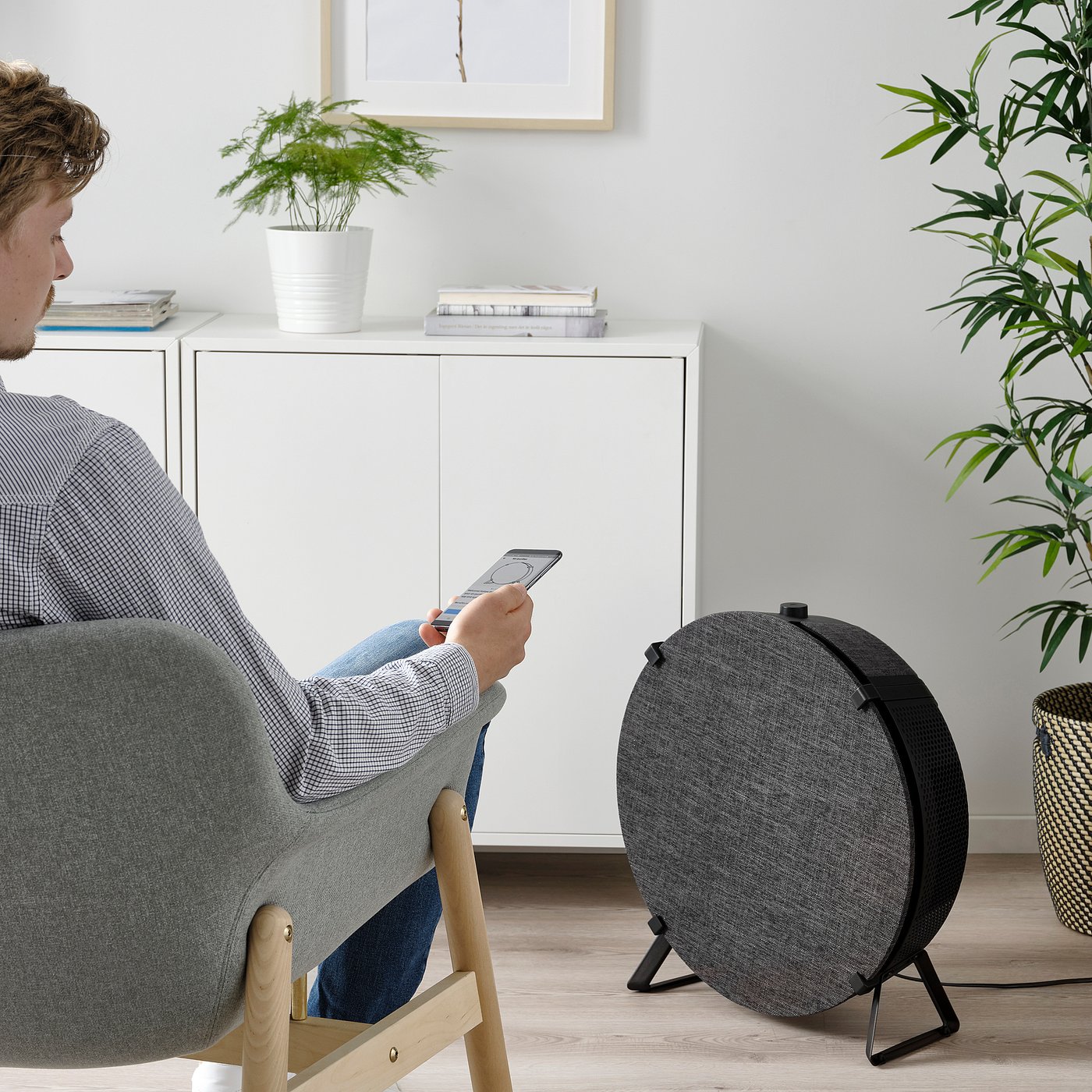 STARKVIND air purifier, black/smart - IKEA CA
