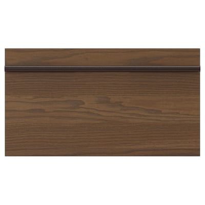 STENSTA Drawer front, dark brown ash veneer, 18x10 "