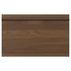 Option: STENSTA Drawer front, dark brown ash veneer, 24x15 "