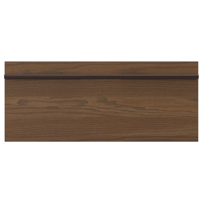 STENSTA Drawer front, dark brown ash veneer, 24x10 "