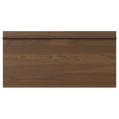 STENSTA Drawer front, dark brown ash veneer, 30x15 "