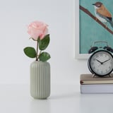 STILREN Vase, light turquoise, 4 ¾ "