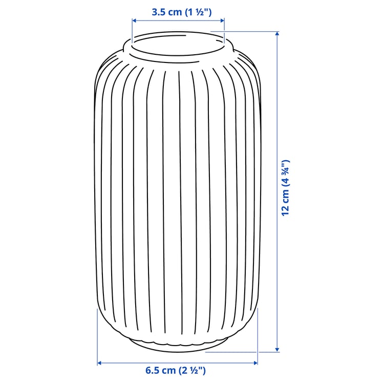 Stilren STILREN vase, white, 12 cm (4 ¾
